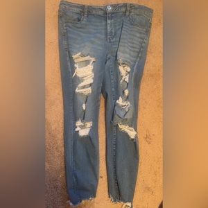 American Eagle Ne(x)t Level Ripped Low Rise Jeggings